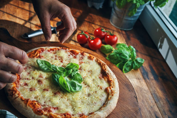 istock Pizza Margharita with Fresh Basil 2196985732