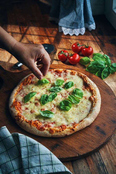 istock Pizza Margharita with Fresh Basil 2196985772