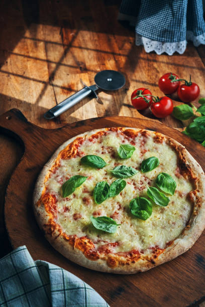 istock Pizza Margharita with Fresh Basil 2196985808