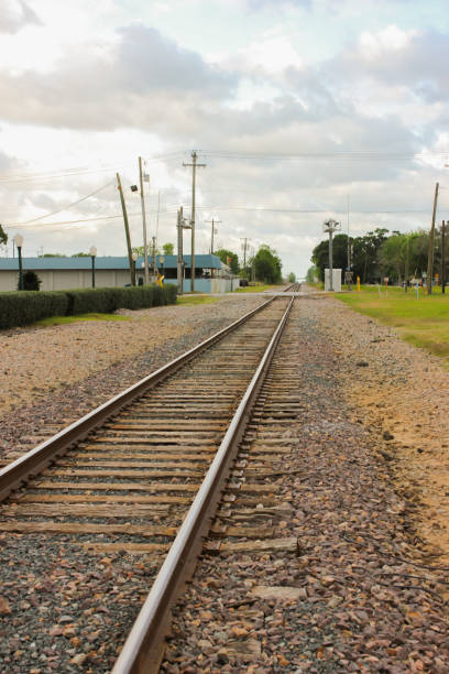 istock City Train tracks Leading off to the horizon 2196985923