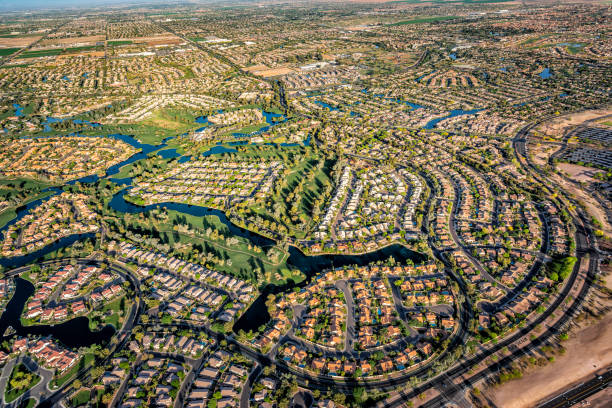 istock Phoenix Suburban Community Aerial 2196988735
