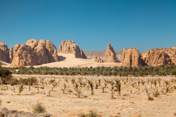 istock Majestic Rocky Desert Landscape with Dramatic Mountains. Saudi Arabia. AlUla. 2196988849