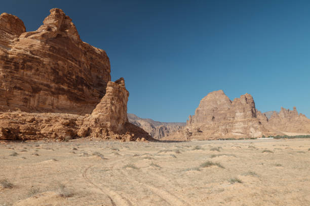 istock Majestic Rocky Desert Landscape with Dramatic Mountains. Saudi Arabia. AlUla. 2196990048