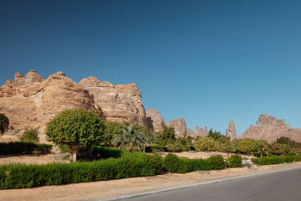 istock Majestic Rocky Desert Landscape with Dramatic Mountains. Saudi Arabia. AlUla. 2196991284