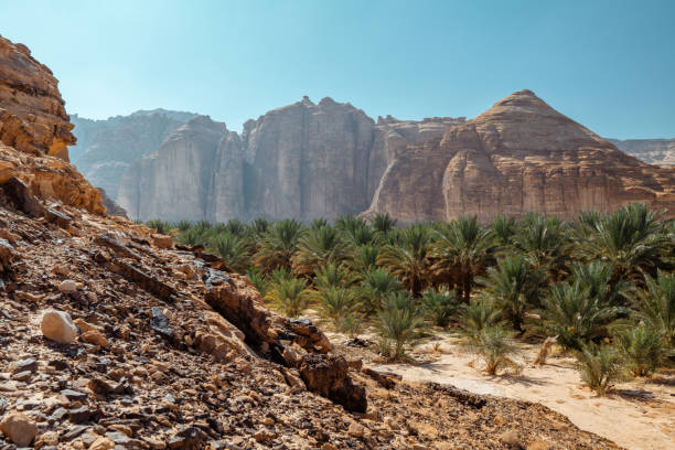 istock Majestic Rocky Desert Landscape with Dramatic Mountains. Saudi Arabia. AlUla. 2196991329