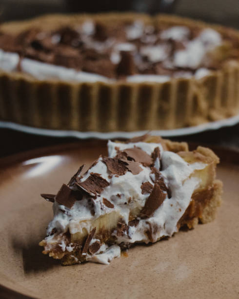 istock Slice of Chocolate Cream Pie on Plate 2196992755