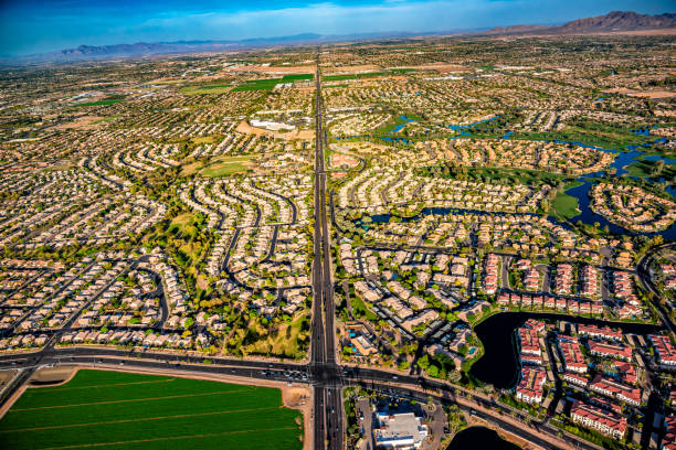 istock Phoenix Suburban Community Aerial 2196993447