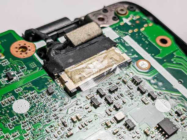 istock close up view of the electronic components on a laptop motherboard 2196997255