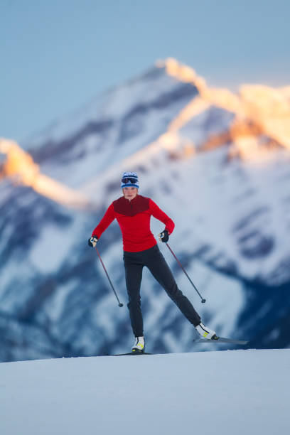 istock Cross-Country Skiing Woman 2197000677