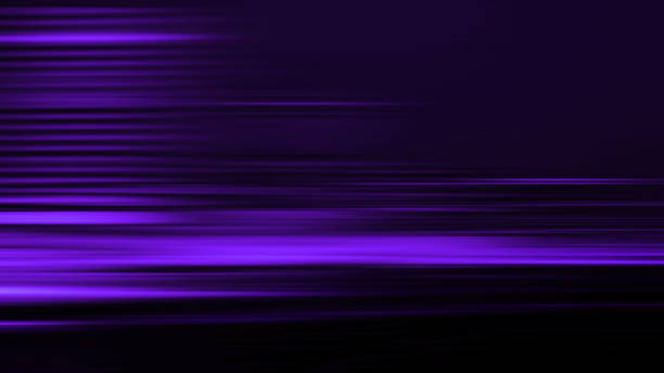 istock Background Speed Downloading Cyber Ultra Neon Violet Black LED Fluorescent Light Trail Cable Internet Fiber Optic Big Data Connection Communication Blurred Motion Striped Dark Purple Pattern Futuristic Modern Technology Shiny Texture Morphing 16x9 Format 2197001409