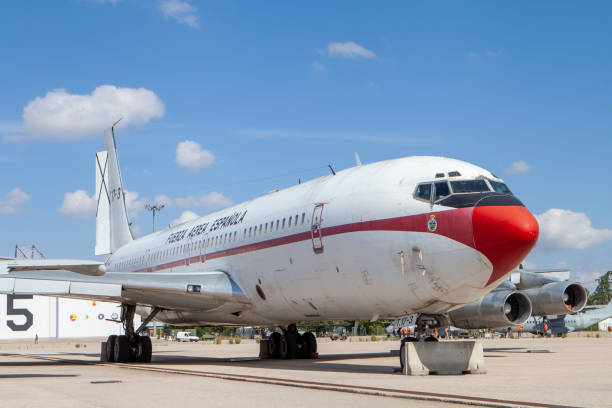 Boeing 707 – Antique Former Spanish Air Force VIP Transport, Spain. Bearing the designation T.17-3 and serial number 47003, this aircraft served as part of Spain’s official fleet for high-ranking personnel. The faded paint, worn fuselage, and overgrown tarmac vegetation reflect its years of dedicated service and eventual decommissioning. A historic piece of Spanish military aviation, now resting in the annals of aviation history.