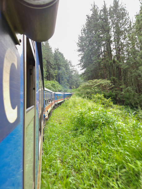 istock Trains in Sri Lanka run with open doors. 2197006157