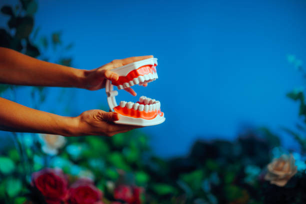 Dental health concept image of perfect oral hygiene