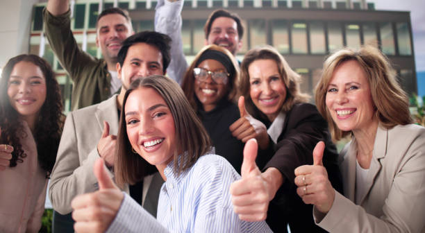 istock Successful Multiracial Business Team Celebrates Together 2197012440