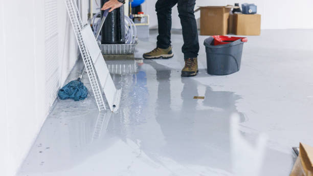 istock Cleaning the floor after basement flooding 2197013533