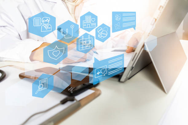 istock Medical treatment concept, doctors are responsible for examining patients' symptoms and finding treatment methods, using medications, and patient information. 2197018687
