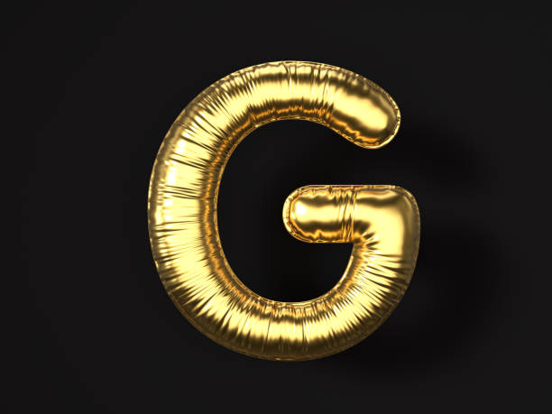 istock Gold balloon letter G 2197022352