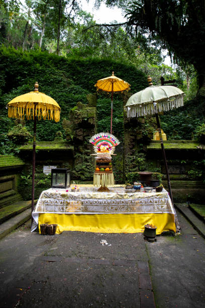 istock A small temple used for holy ablutions. Haunted and covered in moss, with offerings, beautiful statues and because. Sacred springs and holy water in Bali, Indonesia 2197032609