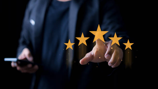 istock Customer review satisfaction feedback survey concept. Customer can evaluate quality of service leading to reputation ranking of business. 2197038204
