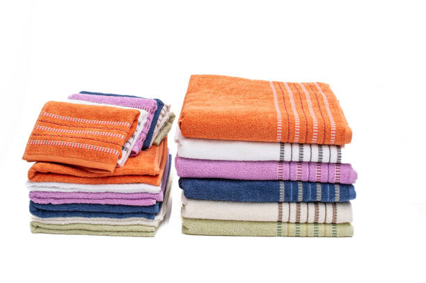 istock towels isolated on white background 2197039020