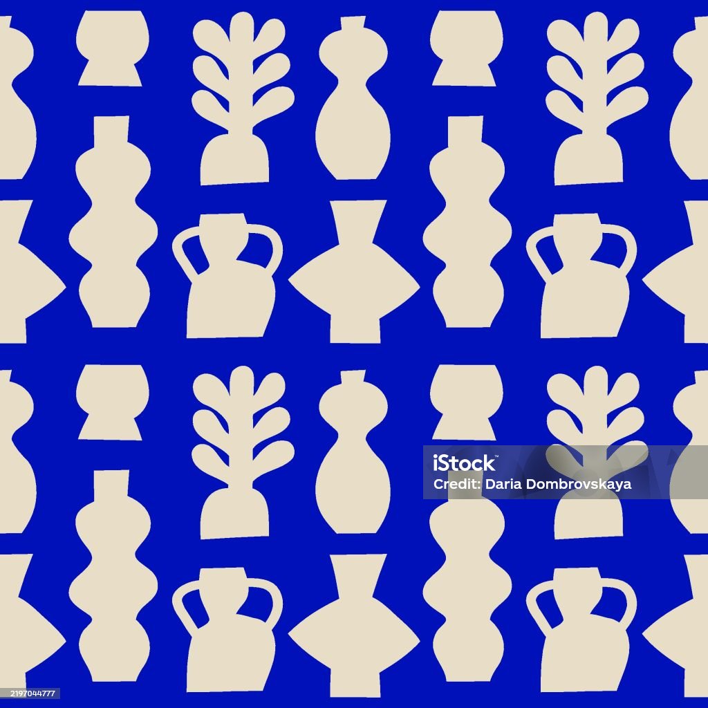 Ceramic Pattern Draw Ceramicavectorpattern Stock Illustration - Download Image Now - Amphora ...