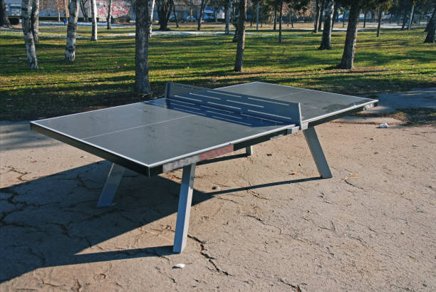 istock Table tennis in a public park 2197047211