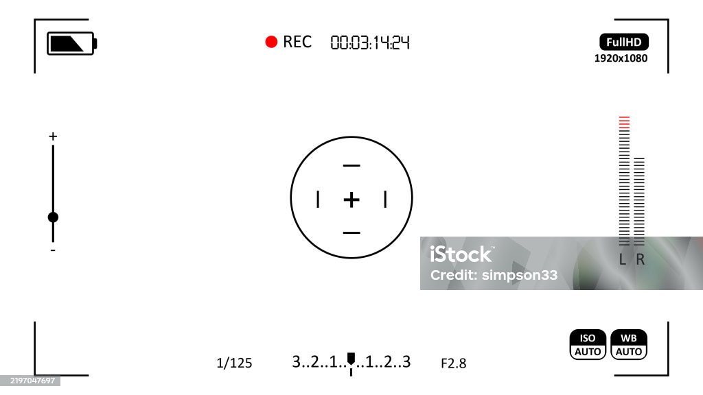 Recording Camera Graphics Camera Recording Screen Overlay Stock Illustration - Download Image Now ...