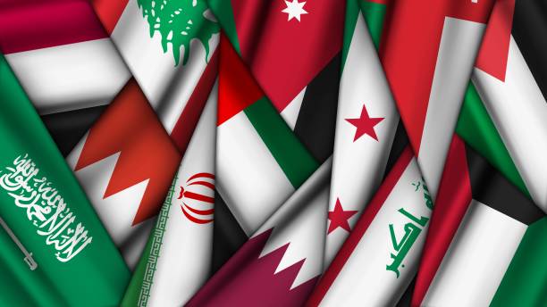 istock Set of Variant Flags Stacked on Top of Each Other 2197049054