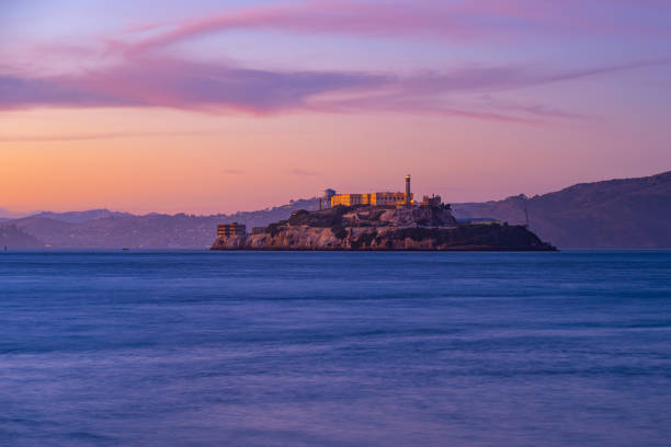 View of Alcatraz Island in San Francisco Bay, San Francisco, California, USA