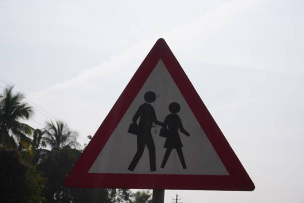 School sign board, road safety for the kids
