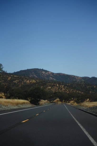 Open Road in Yosemite National Park, California