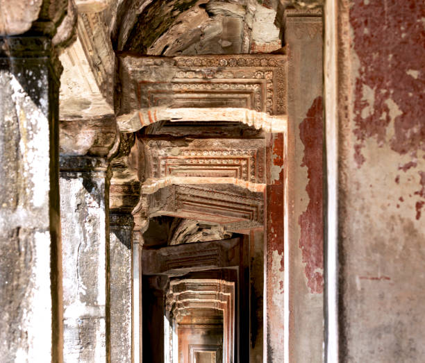 istock interior view of the polychrome ceiling of the temple 2197068200