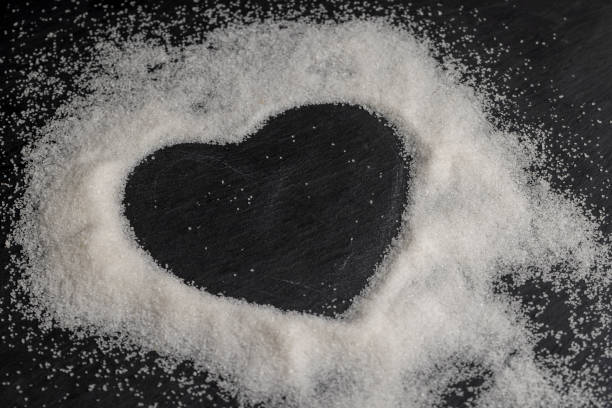 istock close-up of white granulated sugar on black slate 2197069837