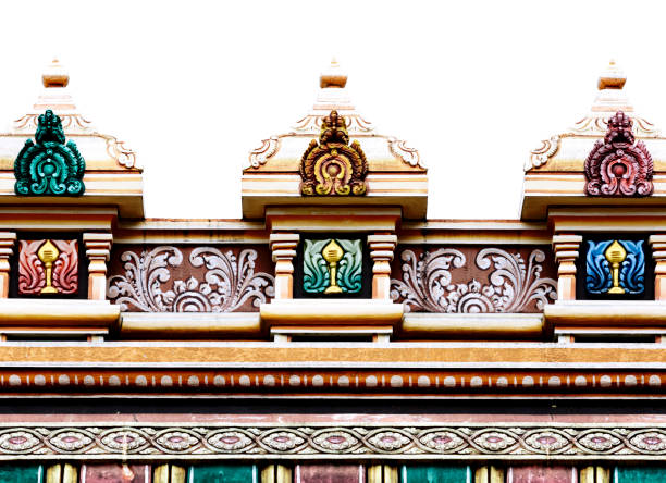 Carving details on the outer wall of Jhulta Minara, Ahmedabad, Gujarat, India
