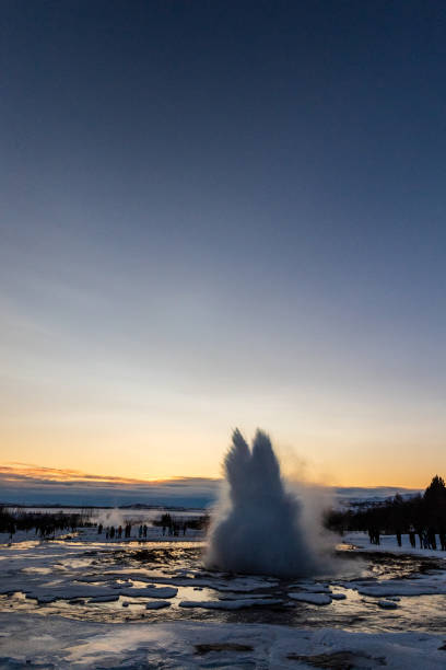 Geysir is a famous hot spring in the geothermal area of Haukadalur Valley, found in south-west Iceland. It's part of the popular Golden Circle travel route.