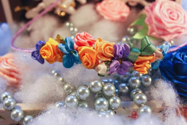 Free picture: handmade, ribbon, colorful, headband, roses, mobile phone ...