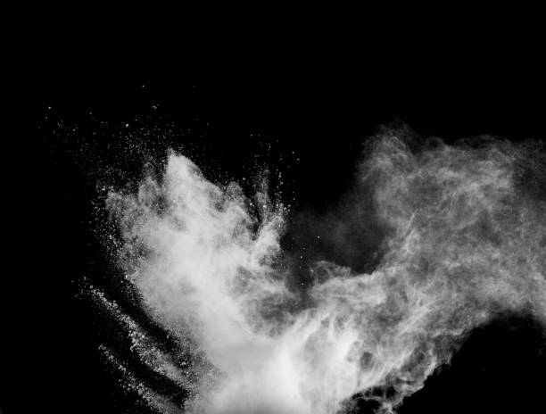 istock Black and white image of a cloud of smoke 2197076798