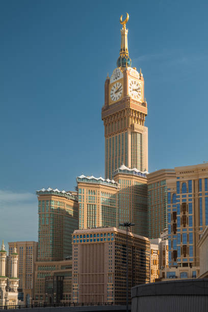 istock Abraj Al Bait Clock Tower in Mecca, Saudi Arabia Iconic Islamic Landmark 2197091621