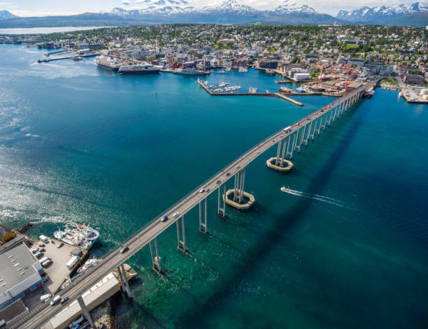 istock Bridge of city Tromso, Norway 2197091627
