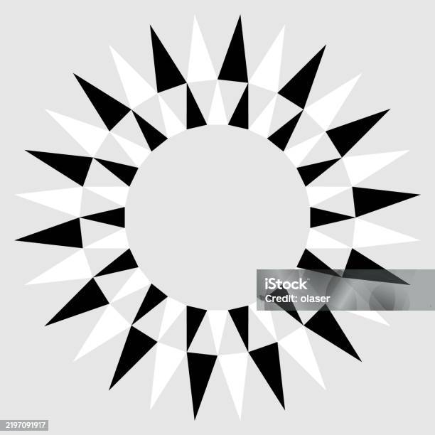 Triangle Pattern Checked Checked Fading Triangles Pointing Outwards In Disk Pattern Stock ...