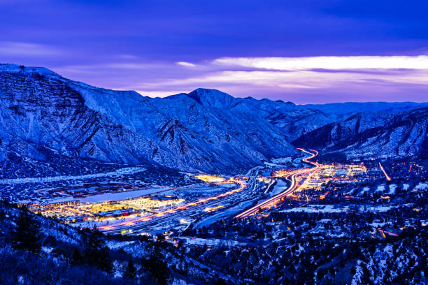 istock Glenwood Springs Scenic Blue Hour View 2197092031