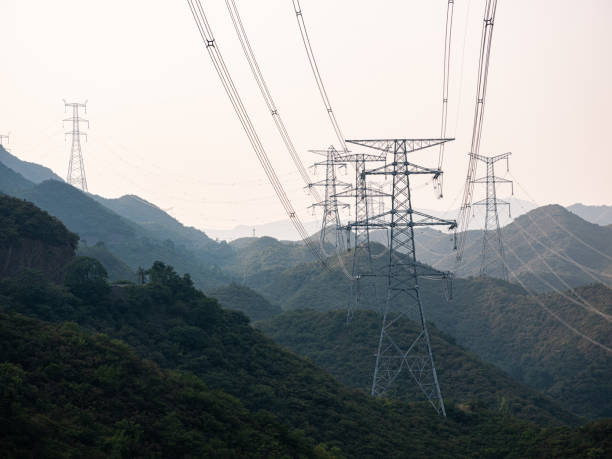 istock A high-voltage transmission tower built in the mountains 2197098951