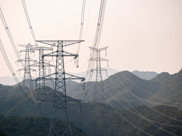 istock A high-voltage transmission tower built in the mountains 2197099656