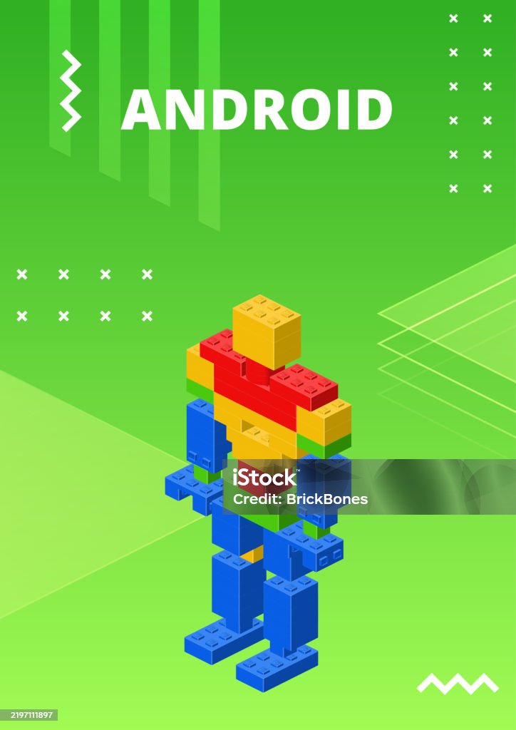 Android Poster For Print And Design Vector Stock Illustration ...
