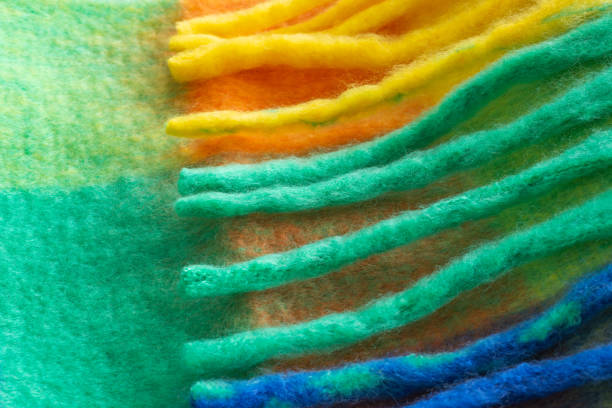 istock Cashmere Plaid Colorful Winter Scarf 2197146293