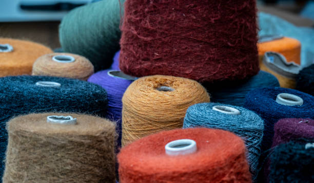 istock Balls of coloured wool ready to be knitted. 2197146610