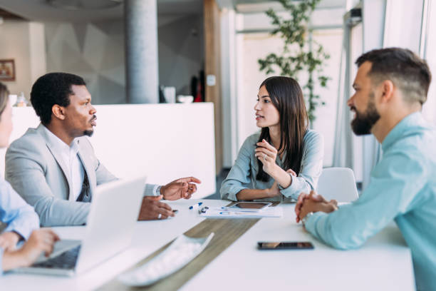 istock Business persons on meeting in the office. 2197157623