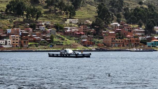 istock Transfer ferry shuttling on lake titicaca 2197165263