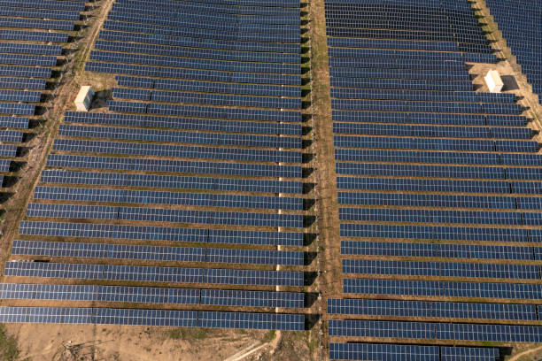 istock aerial view of solar panels 2197186032