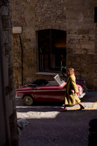 istock Vintage Stroll by Convertible 2197188473